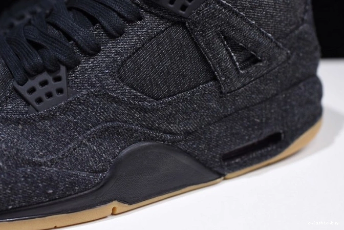 Jordan x 4 Air AO2571-001 'black' Levi's 0713
